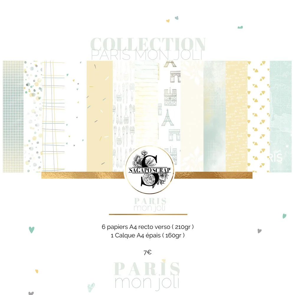 Collection de papier A4 PARIS mon Joli - Saldi Straordinari – Offerte Speciali Disponibili Adesso Bloc Papier Scrap Flower COLLECTION Craft Sensations 15x15 de Papeterie  Créative, 2,65 € | Atelier63silenceellecree