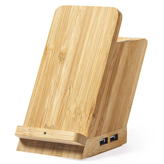 Chargeur induction bambou Pot crayons Vins Rouges Harmonieux Occasion
