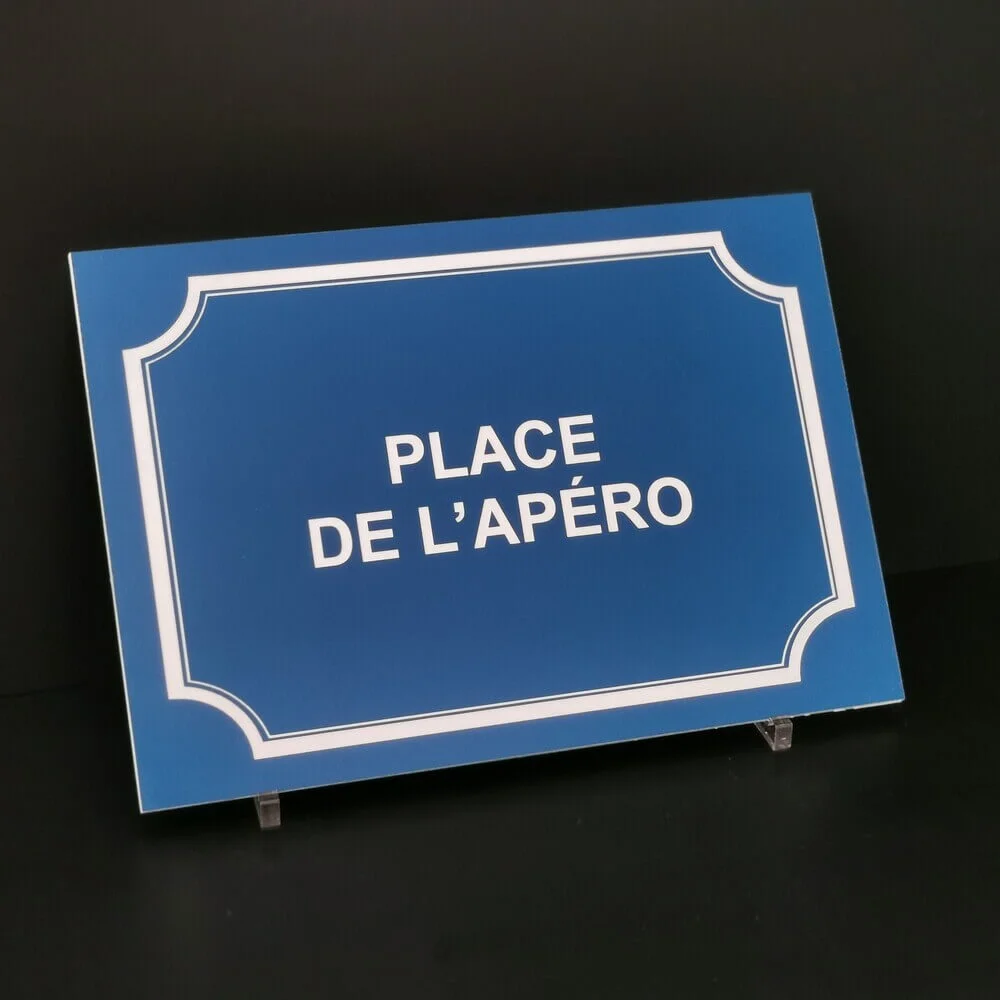 Plaque Place l’apéro plastique cm Vins Rouges Harmonieux Occasion