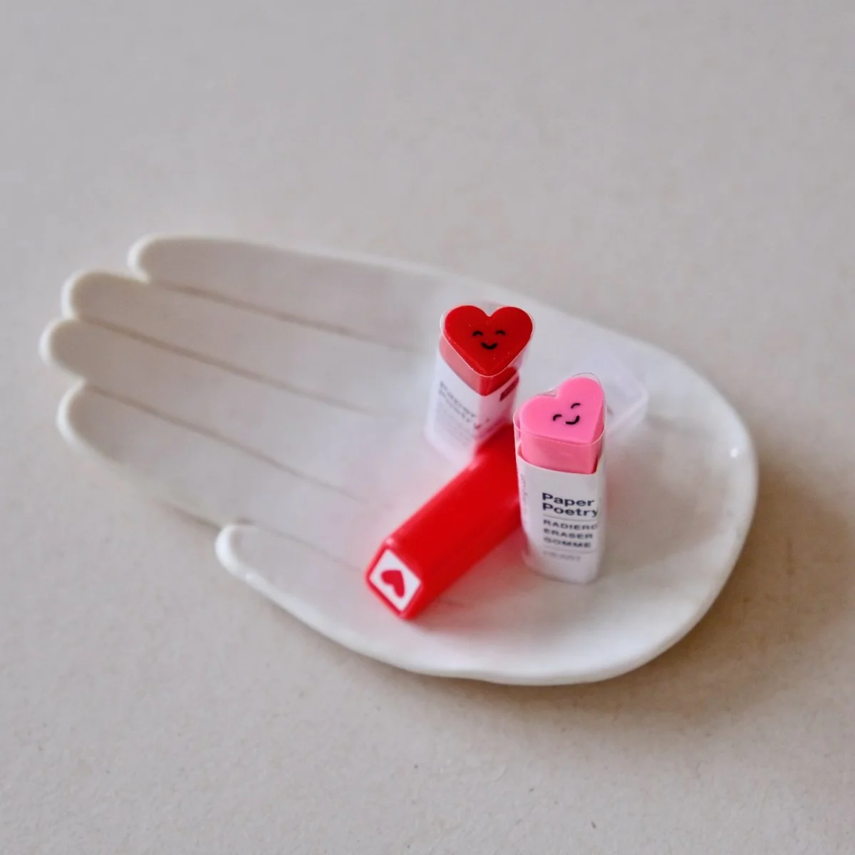 Mini Gommes Coeur Smiley Organisation maison solutions rangement