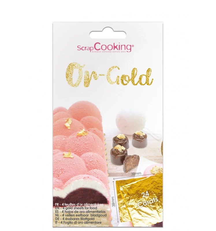 SCRAPCOOKING – CARNET DE 4 FEUILLES D’OR 24 CARATS - ​Boulangerie-Pâtisserie | Pain au Levain & Viennoiseries​ - {'count': 1, 'name': 'ATWS'}
