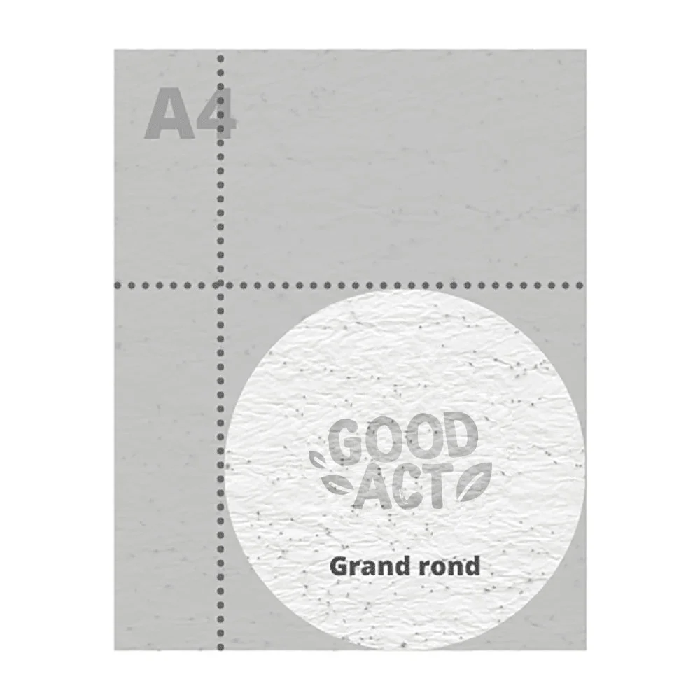 Carte à planter grand consommable rond - Vins Rouges Harmonieux pour Chaque Occasion