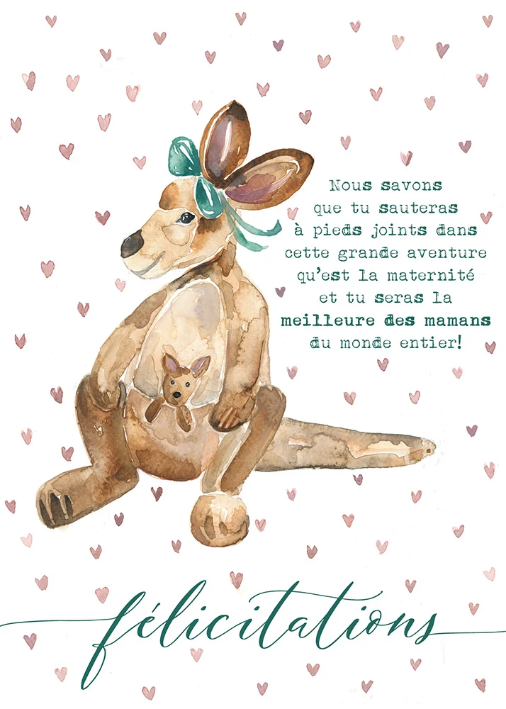 Carte avec illustration à l'aquarelle - KARELLE | 03 Nous savons que tu... seras la meilleure des mamans du Illustration monde entier! - Saldi Straordinari – Offerte Speciali Disponibili Adesso