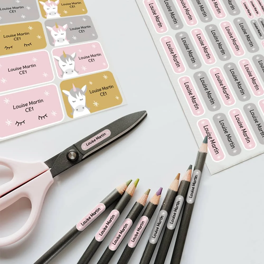 Kit étiquettes prénom pour l'école thème licorne - Boutique Bébé en Ligne : Soins, Jouets et Articles Maison - {'count': 1, 'name': 'Apli'}
