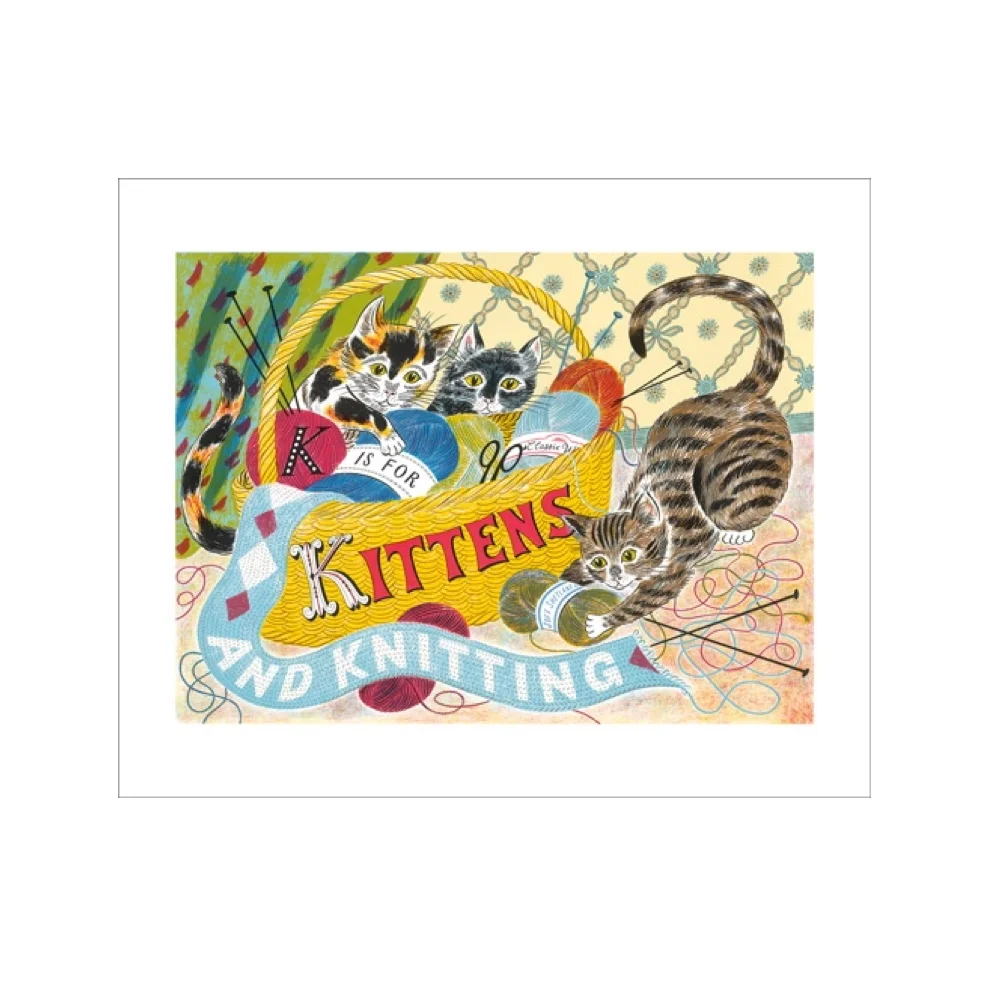 Carte de voeux Alphabet K is for Kittens - Organisation musts de la maison avec des solutions de rangement