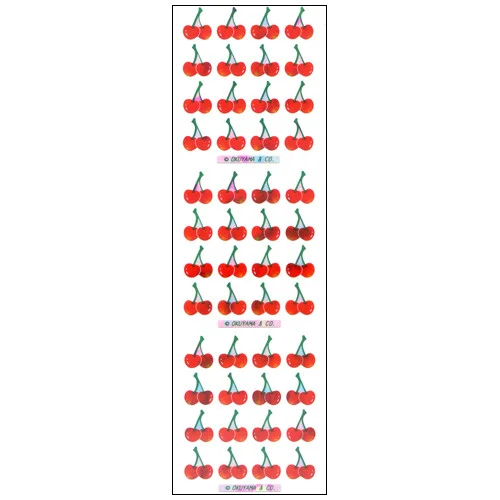 Stickers Petites Cerises Holographiques - Organisation de la maison avec des solutions de rangement - {'count': 1, 'name': 'intime'}