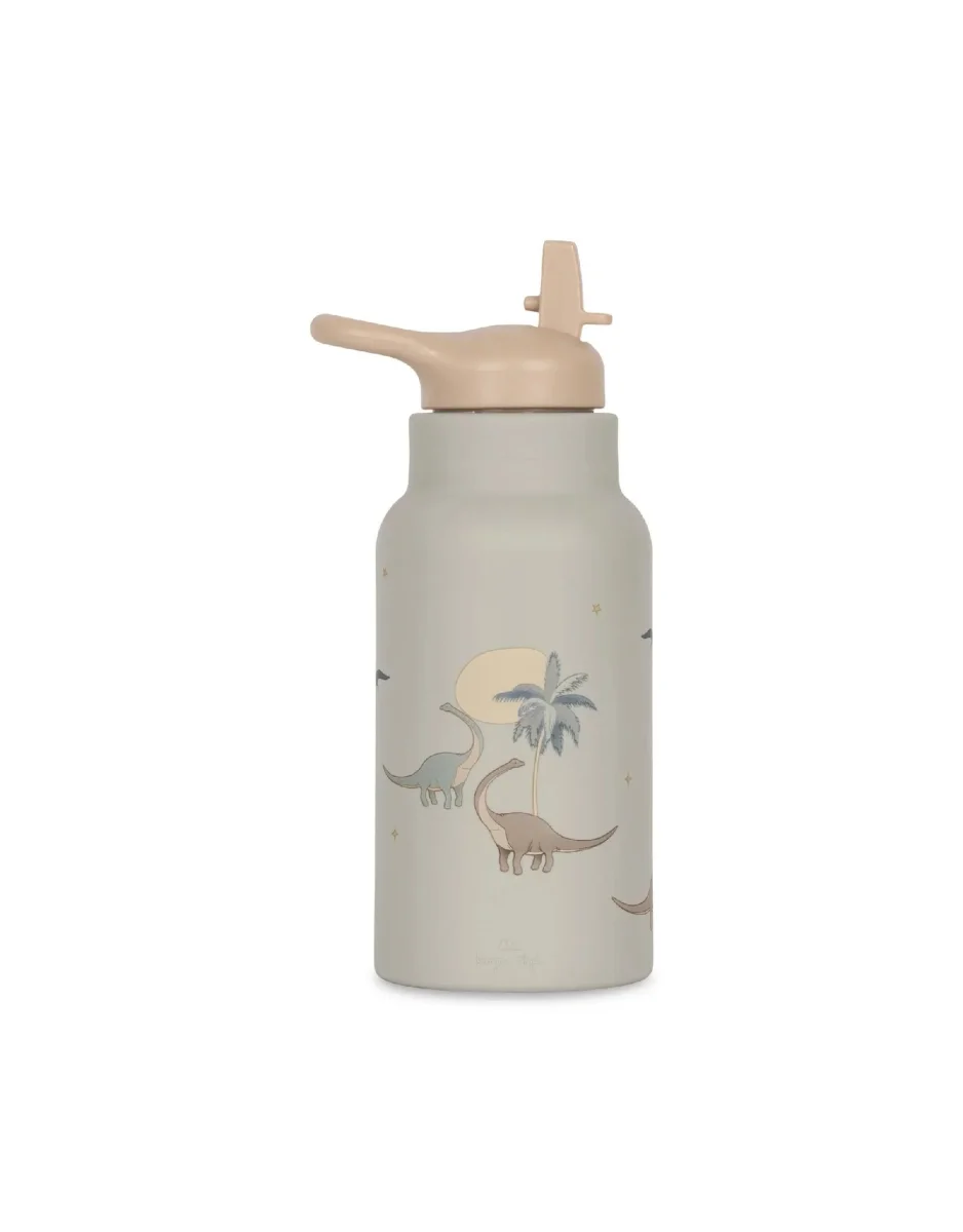 Bouteille silicone Dino- Konges Sløjd Boutique Maman Bébé Produits Essentiels Quotidien