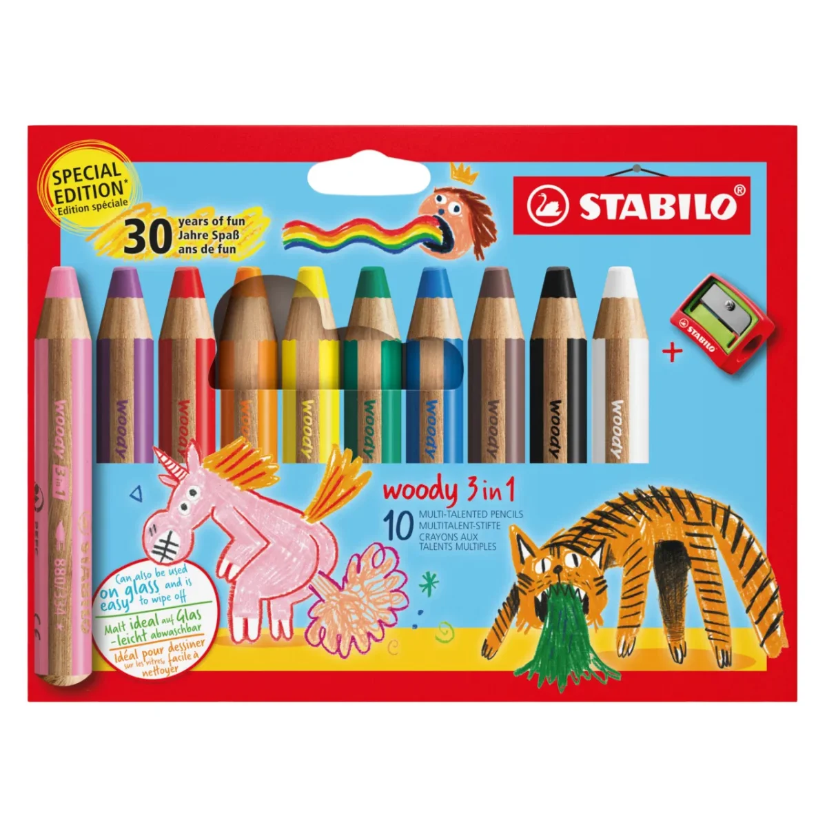 Stabilo- Crayon Polyvalent Woody 3 en 1 || Stabilo - Multi-Talented Pencil Woody 3 in 1 - Boutique Bébé en Ligne : Soins, Jouets et Articles Maison - Pastel