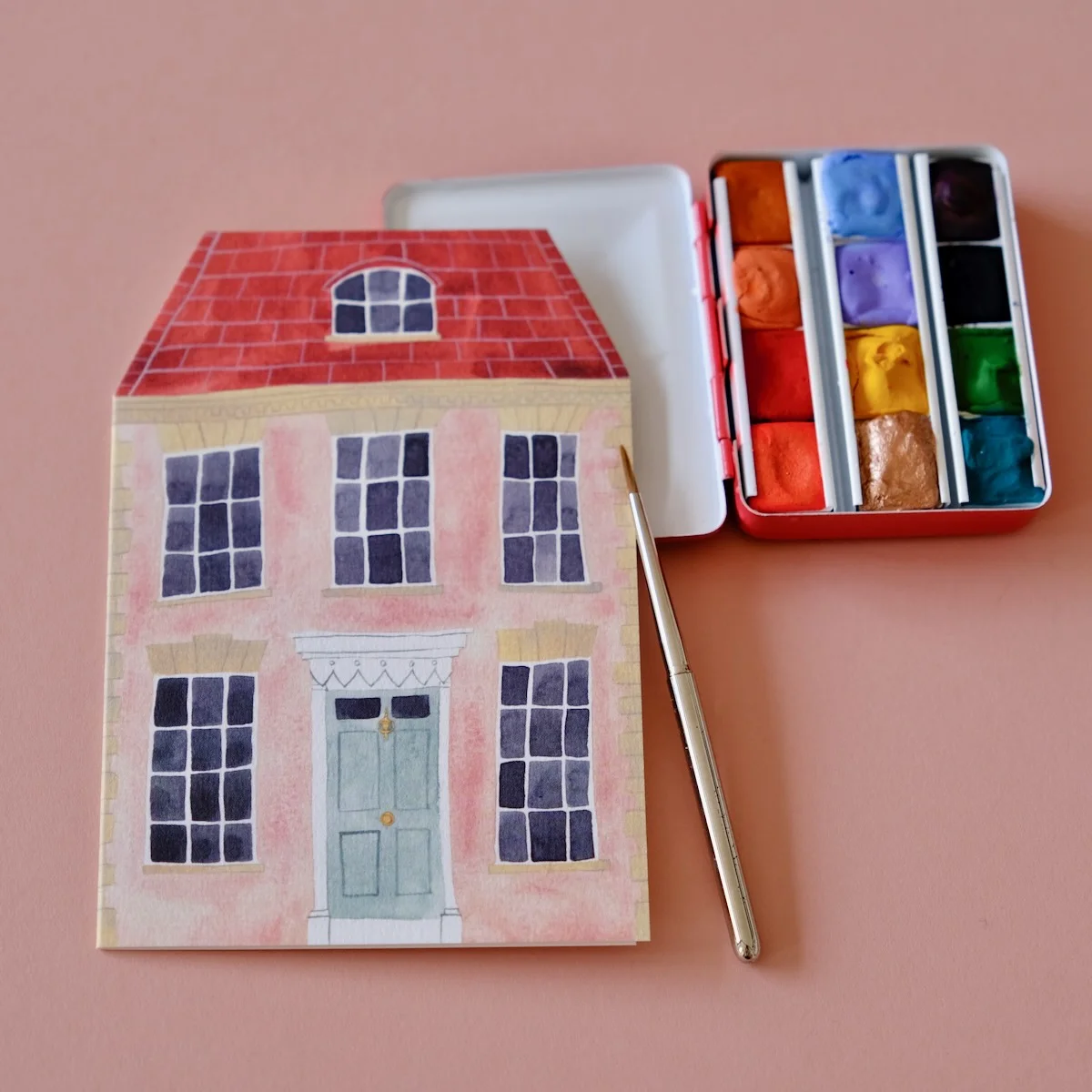 Carte de Vœux Pink English Cottage - Organisation de la maison avec des solutions de rangement - jeux carte organisation maison solution rangement