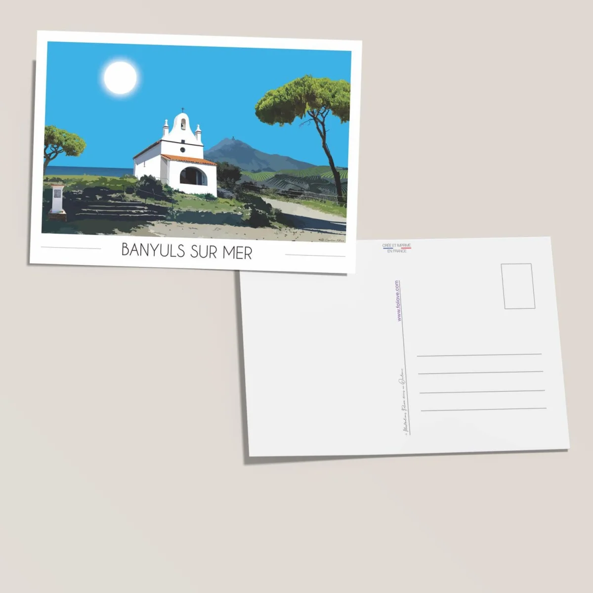 Carte postale Banyuls sur mer – La Salette - Vins Rouges Harmonieux pour Chaque Occasion - {'count': 1, 'name': 'LaCave'}