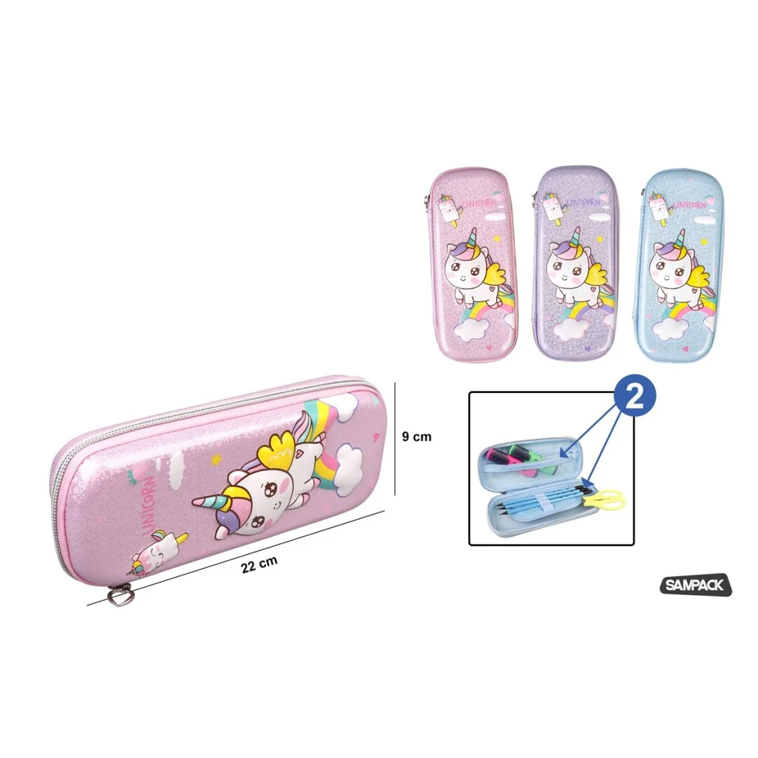 Trousse Rigide Licorne - Organisation de la maison avec des solutions de rangement Trousse Pliable Multi-Compartiments - Keyshop