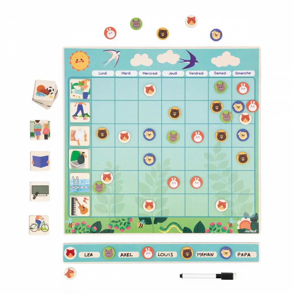 TABLEAU ORGANISATION MAGNÉTIQUE Boutique Maman Bébé Produits Essentiels Quotidien