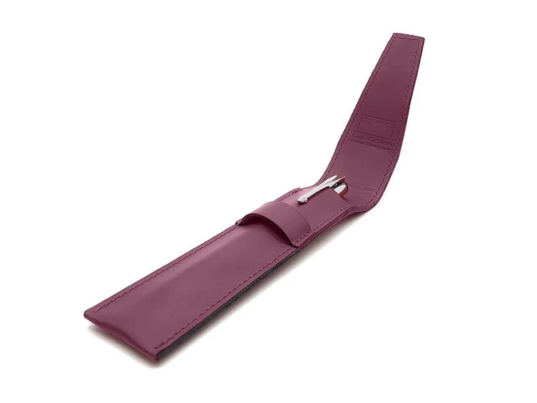 Etui à stylo en cuir – ET501 Bordeaux - Vins Rouges Harmonieux pour Chaque Occasion Synthétique