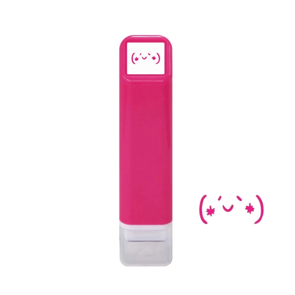 Tampon Pré-Encré Smiley Petites Joues Roses - Organisation de la maison avec des solutions de rangement Boîte de rangement en bois pour les jouets rose clair - Roba