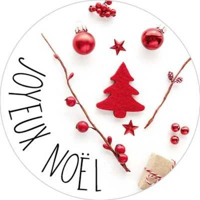 Etiquettes autocollantes étiquettes adhésives mm Joyeux Noël emballage commande sticker emballage cadeau Vins Rouges Harmonieux Occasion