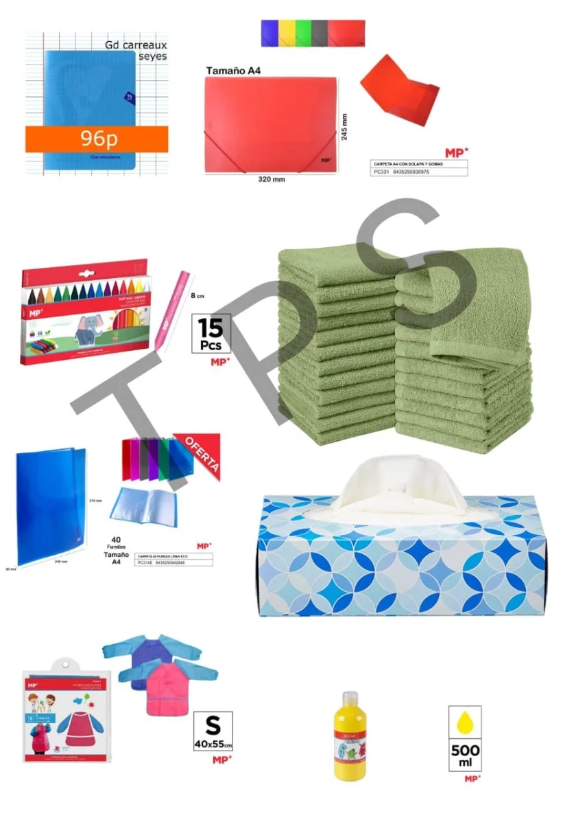 Bouquet fournitures scolaires – Bedroom Toute petite Section (TPS) – Les Séquoias - Organisation de la maison avec des solutions de rangement