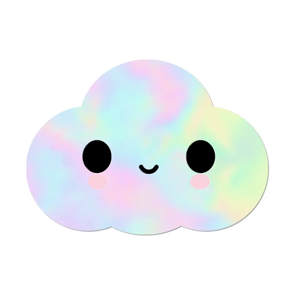 Sticker Nuage Holographique - Organisation de la maison avec des solutions de rangement Ranger sa maison : par où commencer ? - LOrganisée