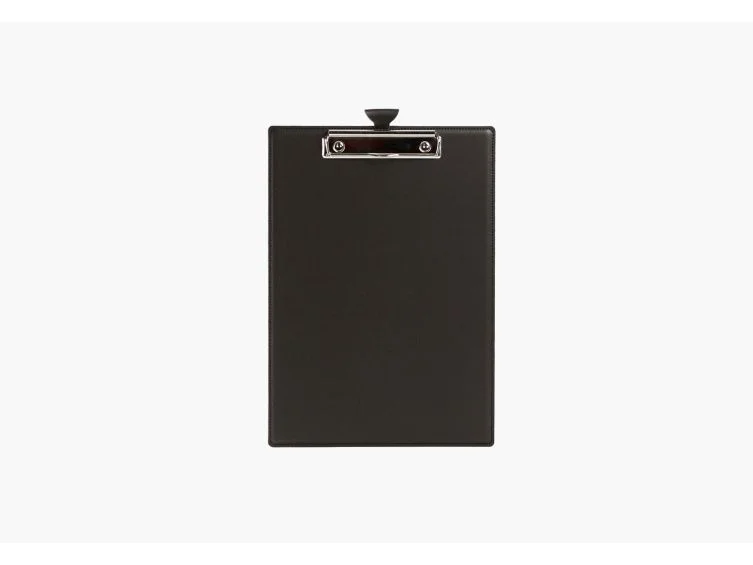 Porte-bloc A4 en cuir marron foncé - Vins Rouges Harmonieux pour verres Chaque Occasion