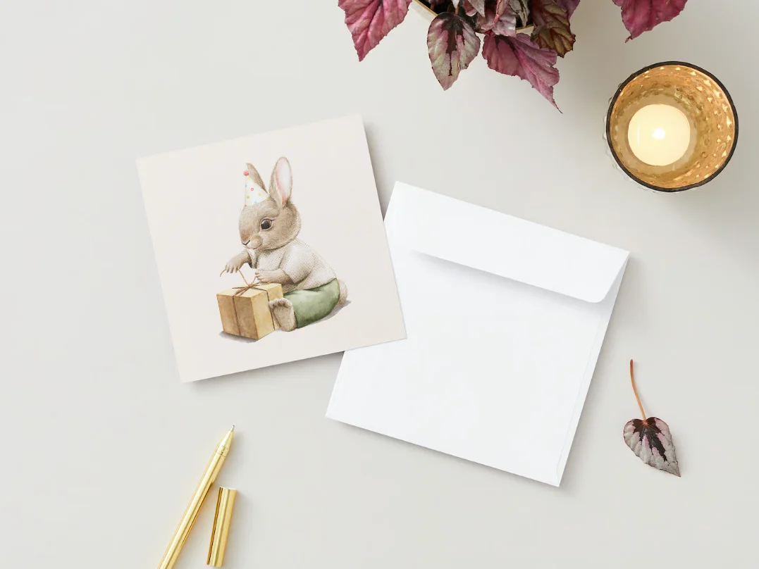 Carte de souhaits - Petit lapin - Veille sur toi - Boutique Maman & Bébé – Produits Essentiels au Quotidien Cartes étapes bébé Lapin Beige Manahia : Aubert