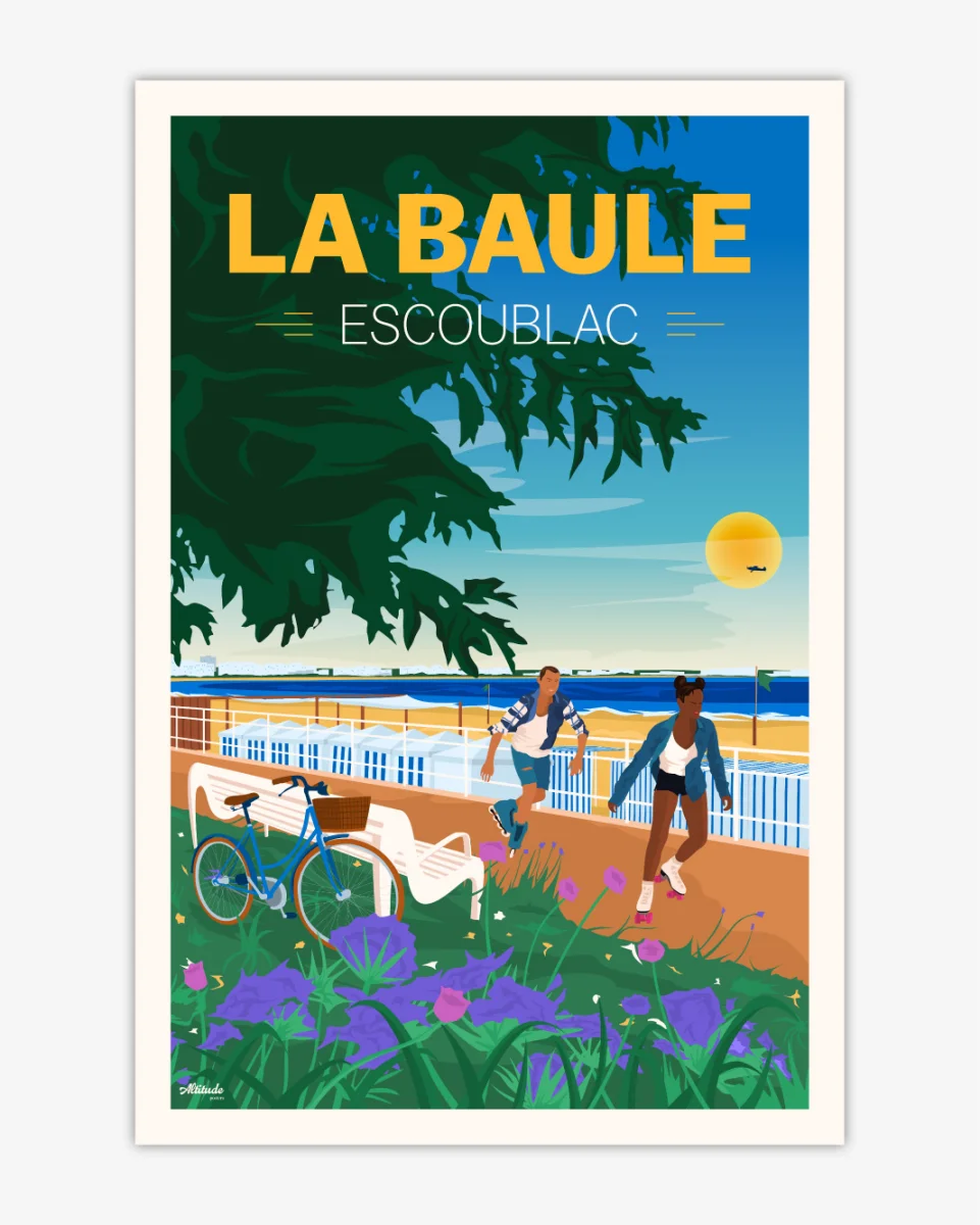 Carte 𝗼𝗳𝗳𝗿𝗲 postale La Baule - Vins Rouges Harmonieux pour Chaque Occasion