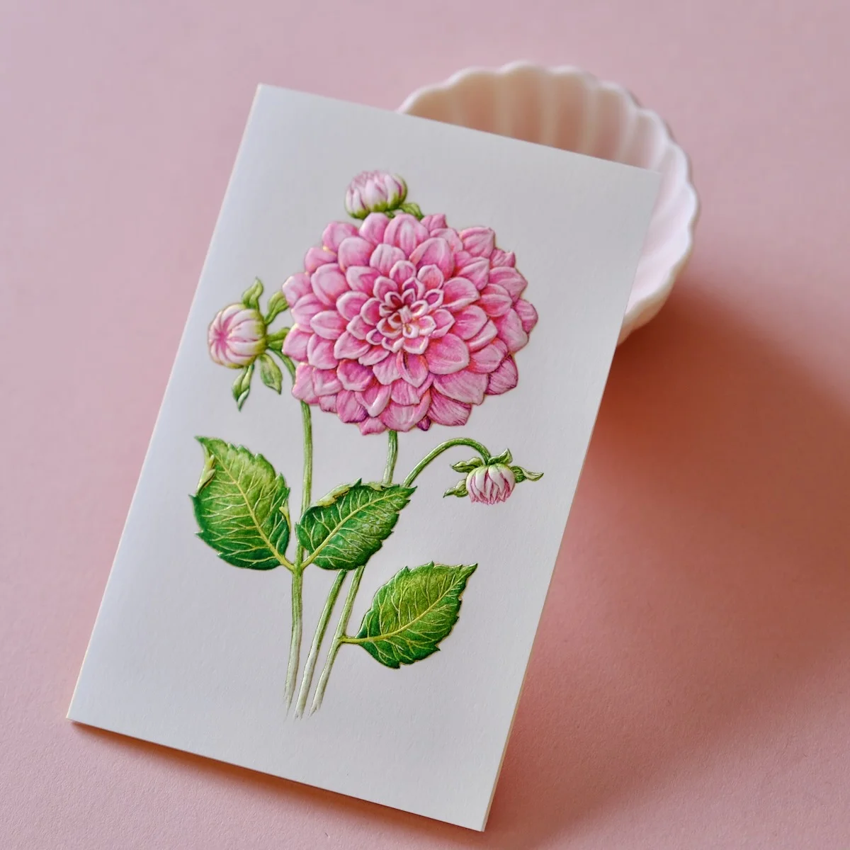 Carte Voeux Relief Dahlia Rose - Organisation de la maison avec des solutions de rangement - Cuisine