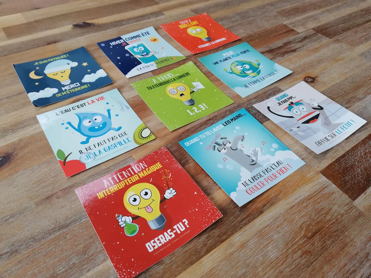 Stickers des écogestes – lot de 10 - Vins Rouges Hwa Harmonieux pour Chaque Occasion