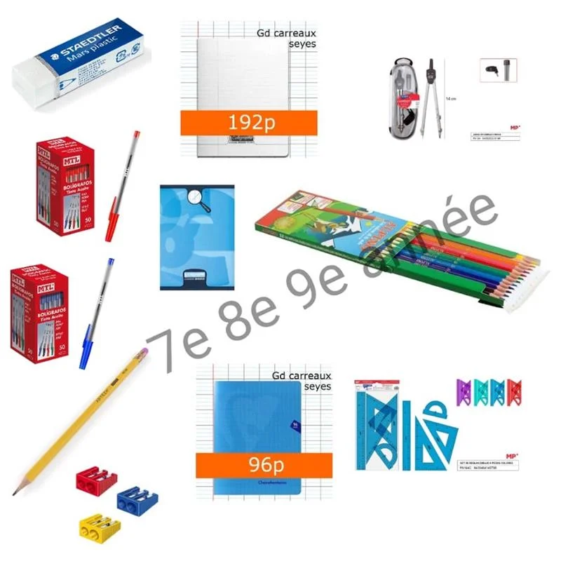 Kit Fournitures Scolaires Septième, Huitième et Neuvième année, Système Nationale(7ème, 8ème & 9ème Année SN). - Organisation de la maison avec des solutions de rangement Home Organizing - Trier et ranger efficacement et durablement
