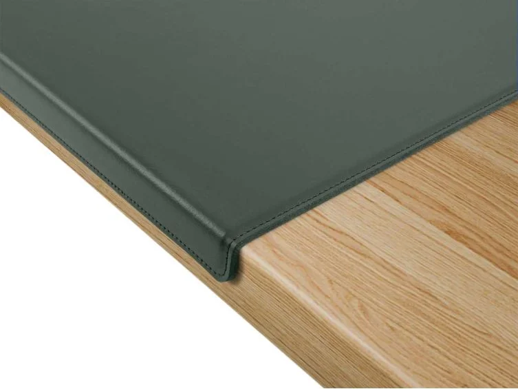 Sous-main à rebord 50cm en cuir vert – SM600-50 - Vins Rouges Harmonieux pour Chaque Occasion - {'count': 4, 'name': 'rebord'}