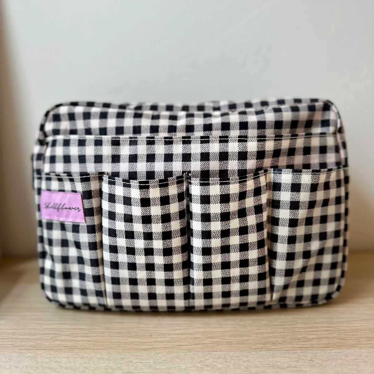 Journaling Pouch – Vichy Black & White - Organisation de la maison avec des solutions de rangement - {'count': 1, 'name': 'Besoin'}