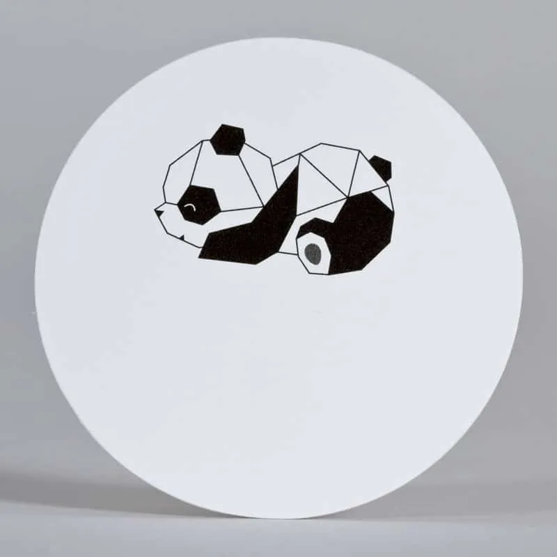 Étiquette autocollante Blanc Panda – Lot de 8 - ​Boulangerie-Pâtisserie | Pain au Levain & Paris Viennoiseries