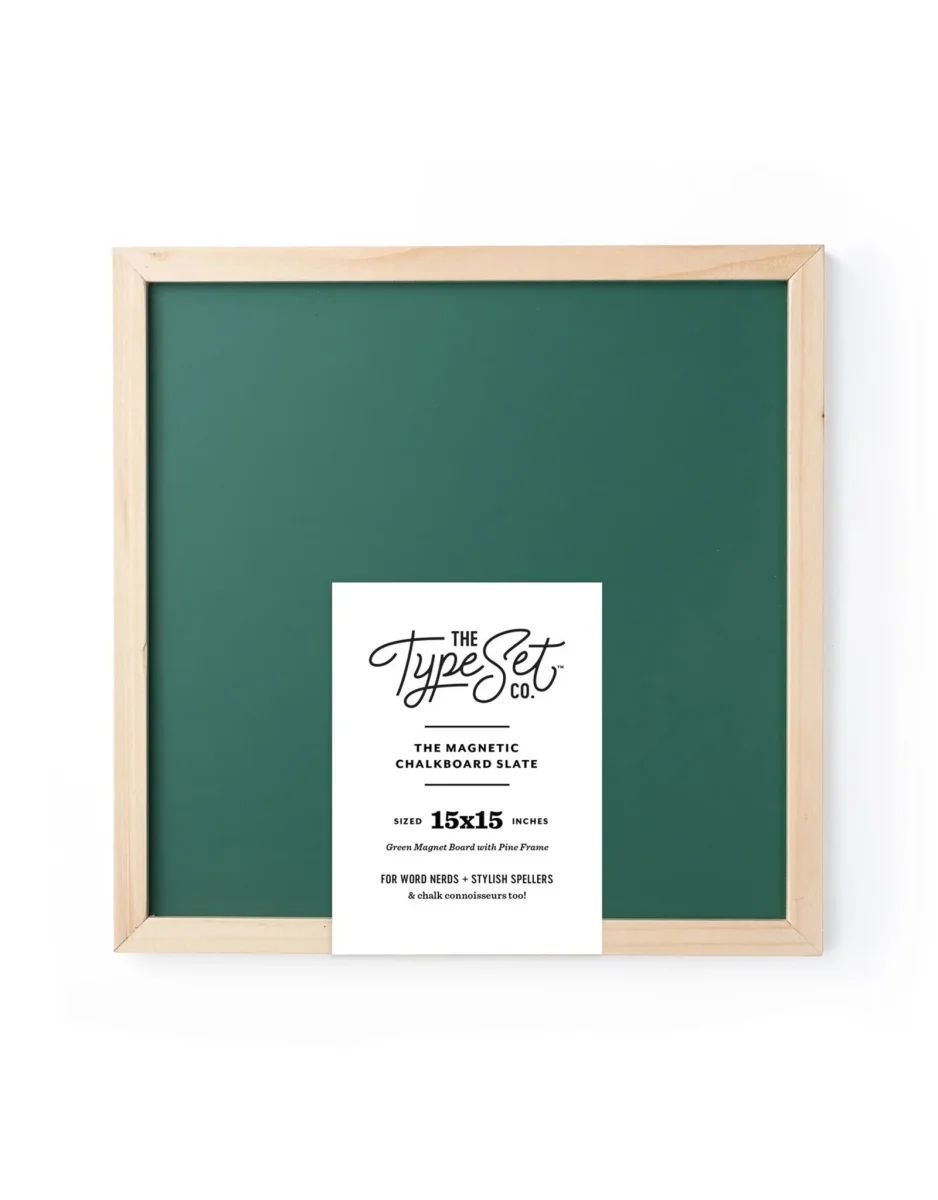 Tableau à craie magnétique - Vert - The Type Set Co. - Boutique Maman & Bébé – Produits Essentiels au Quotidien - {'count': 1, 'name': 'Etsy'}