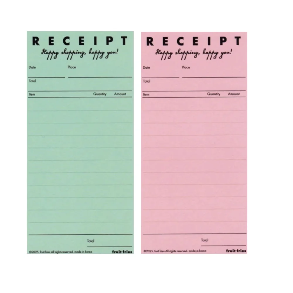 Receipt Memo Pad - Organisation MULTIUSOS de la maison avec des solutions de rangement