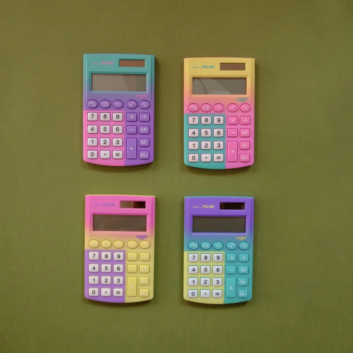 Calculatrice de Bureau Sunset - Organisation de la maison avec des solutions Base de rangement