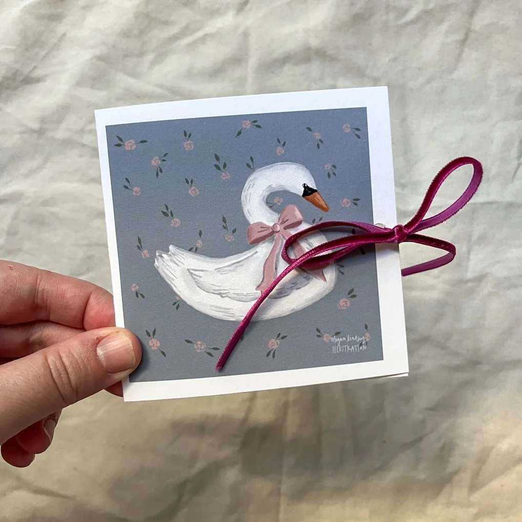 Carte de Voeux Cygne Vintage - Organisation de la maison avec des solutions de rangement - {'count': 1, 'name': 'TRIER'}