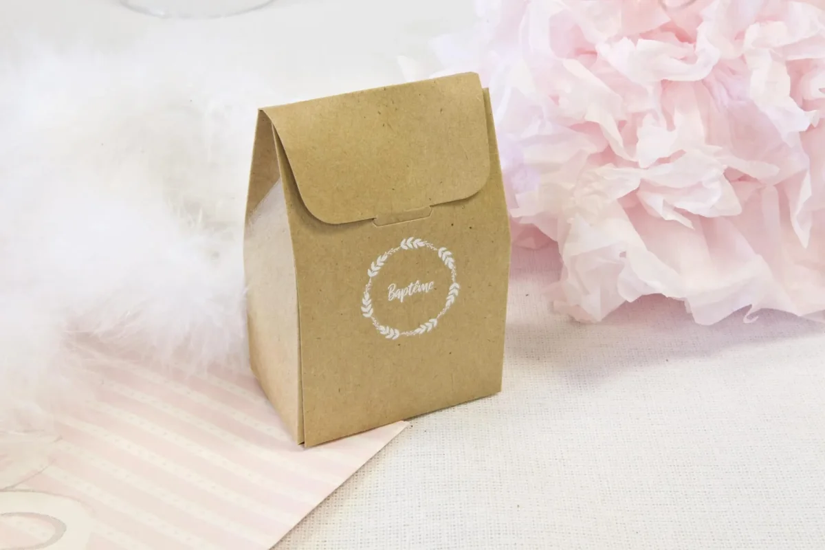 Etiquette autocollante Baptême Blanc Lot ​Boulangerie Pâtisserie Pain Levain Viennoiseries