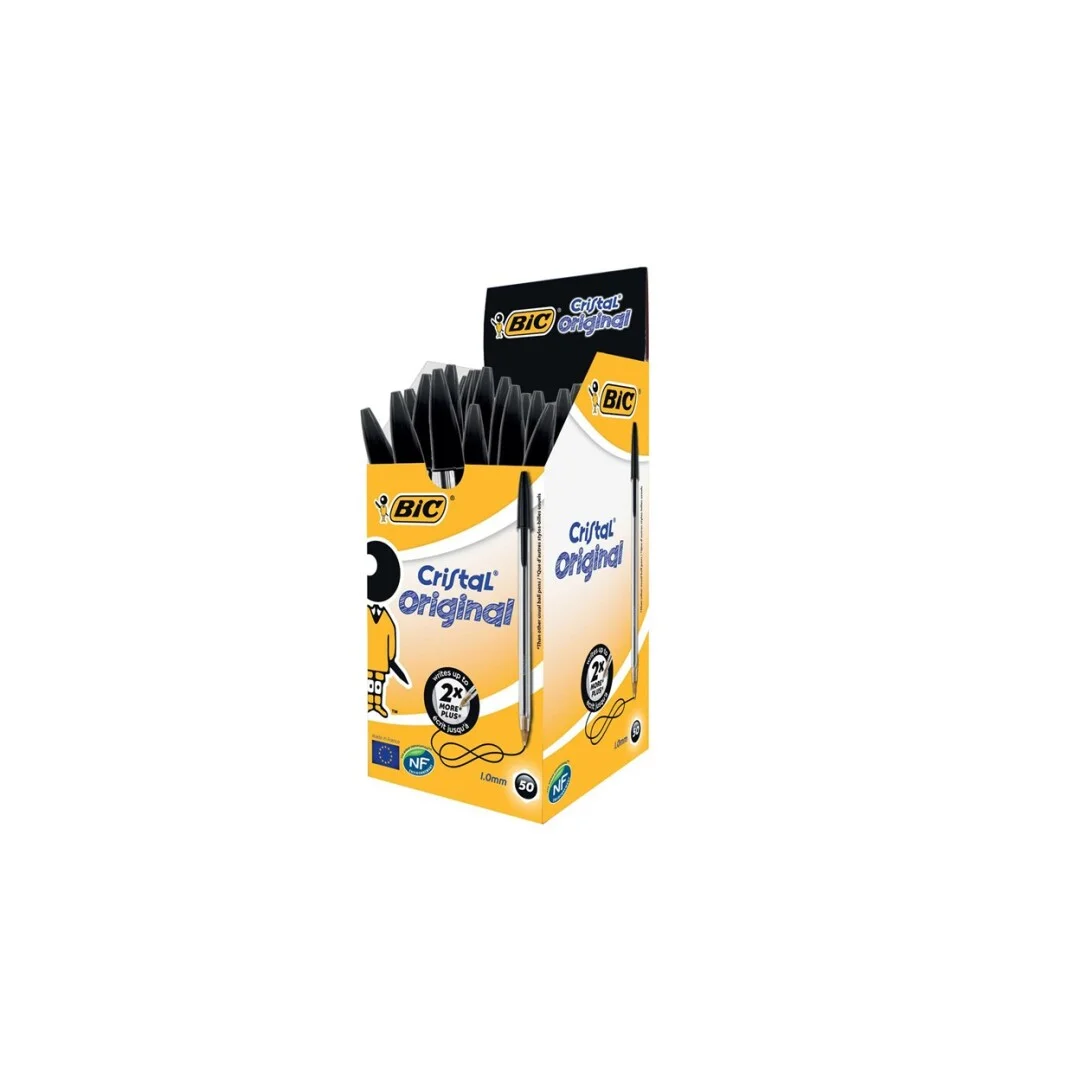Stylo cristal NOIR (unité) – Bic - Organisation de la maison avec des solutions de rangement - {'count': 4, 'name': 'Tiroir'}