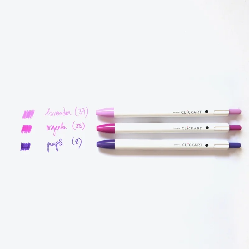 Feutres Clickart Violets - Organisation Westwing de la maison avec des solutions de rangement