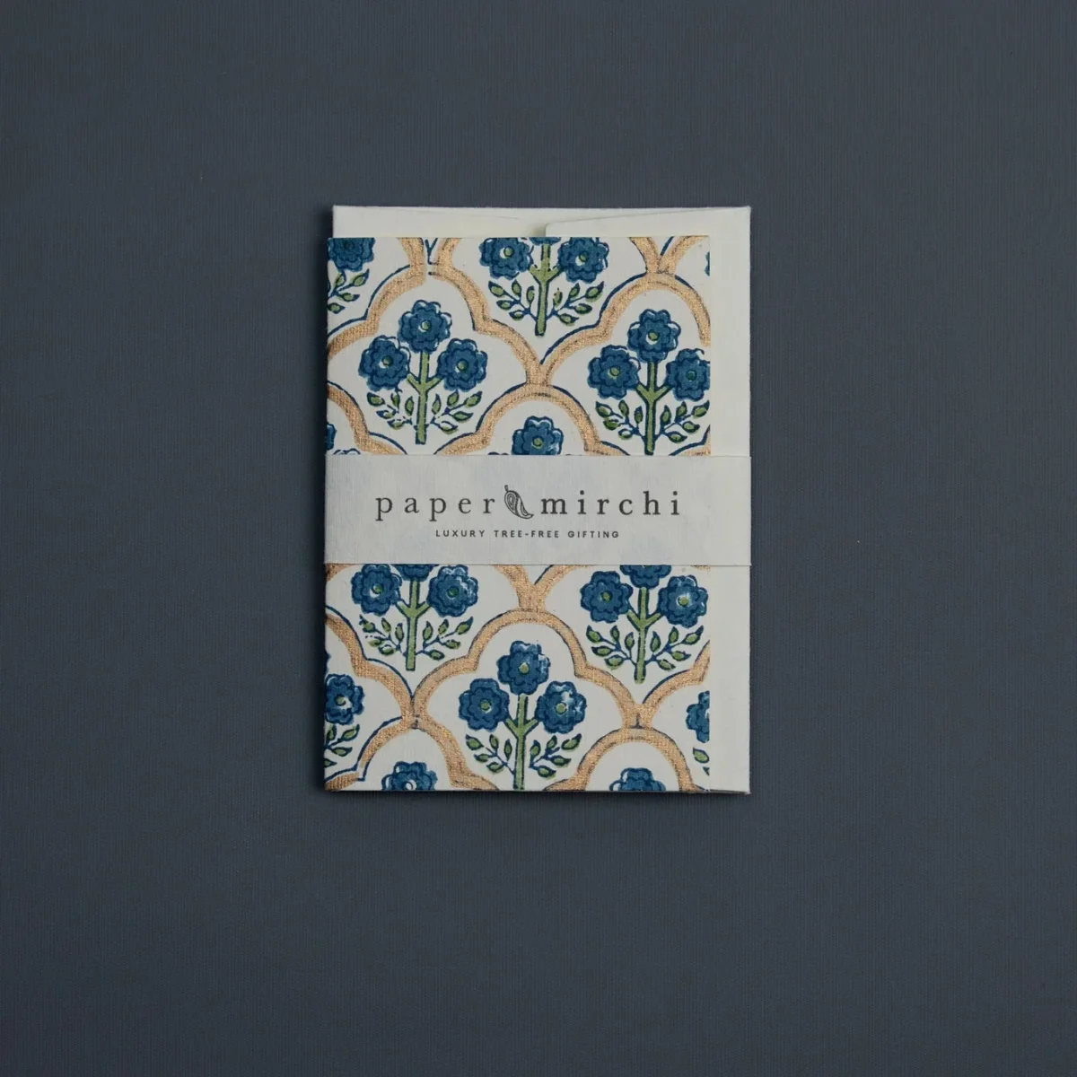 Carte de Vœux Block Treillis Indigo - Papier Mirchi - Organisation de la maison avec des solutions de rangement 13 Super Idées Pour Ranger Vos Papiers Importants (Et Les Retrouver  Facilement).