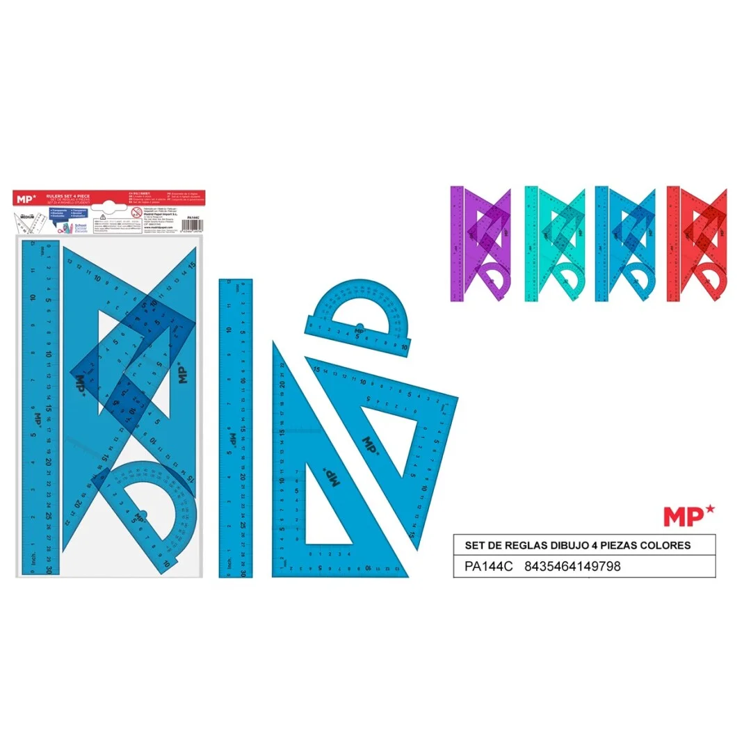 Kit de traçage avec règle de 30cm – MADRID PAPEL - Organisation de la maison avec des solutions de rangement boîte de rangement 8L Madrid transparent 40x30x12 - HEMA