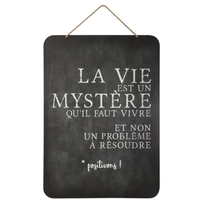 Déco ardoise murale 45×60 Mystère - Édition Limitée – L’Art de la Table Française en Promotion ! - {'count': 1, 'name': 'ATSEM'}