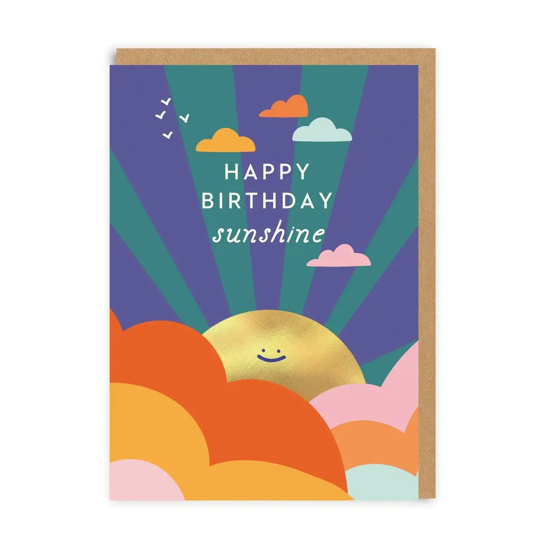 Carte Anniversaire Happy Birthday Sunshine - Organisation de la maison avec des solutions de rangement - jeu carte organisation maison solution rangement