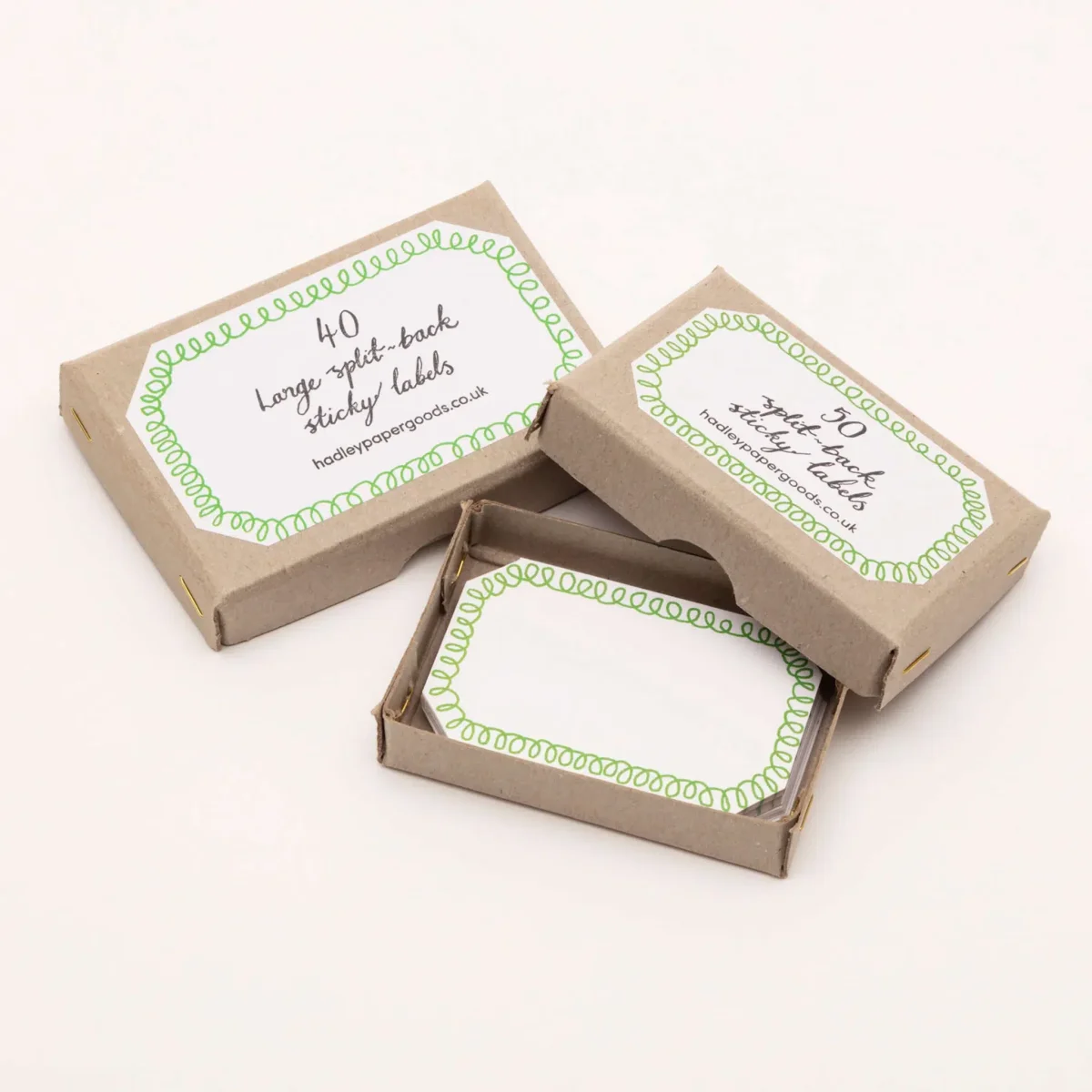 Etiquettes tissu Loopy Green - Organisation de la maison avec des solutions de rangement