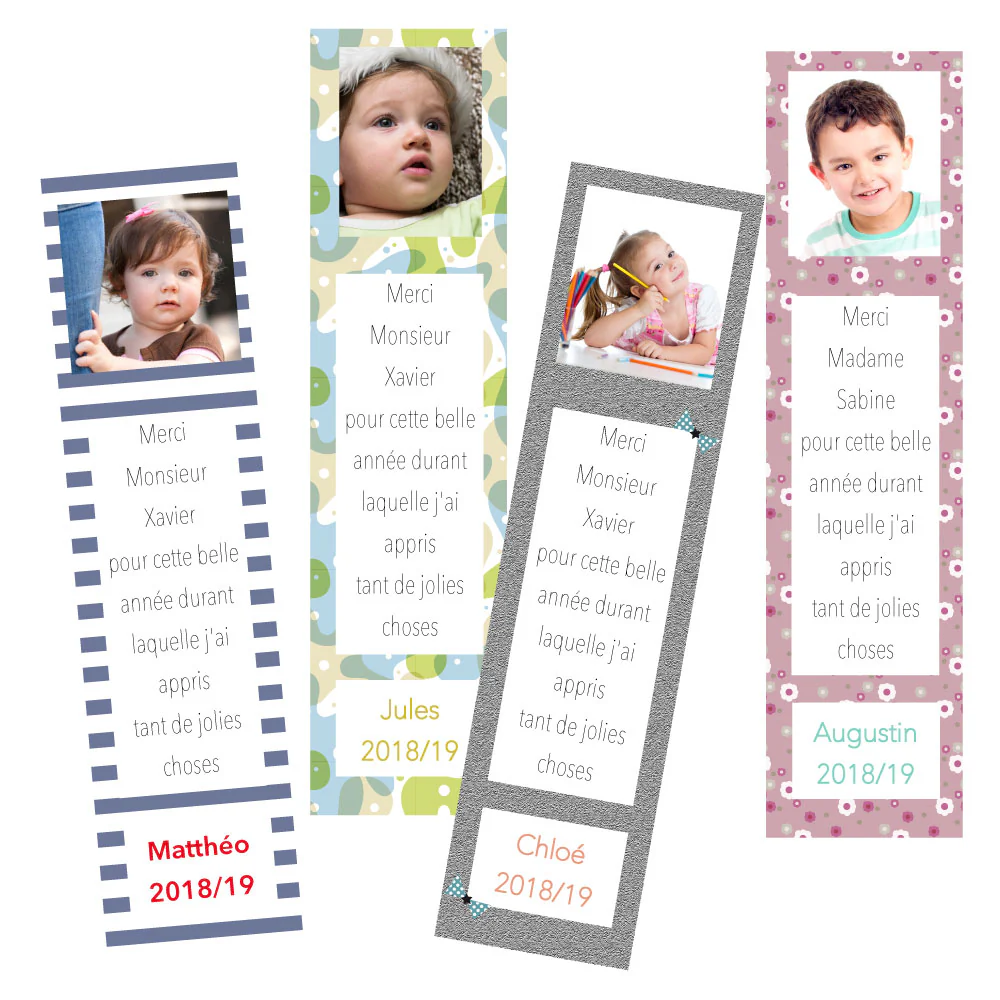 Marque page maître(sse) à personnaliser avec texte et photo - Boutique Bébé en Ligne : Soins, Jouets et Articles Maison - Bébé