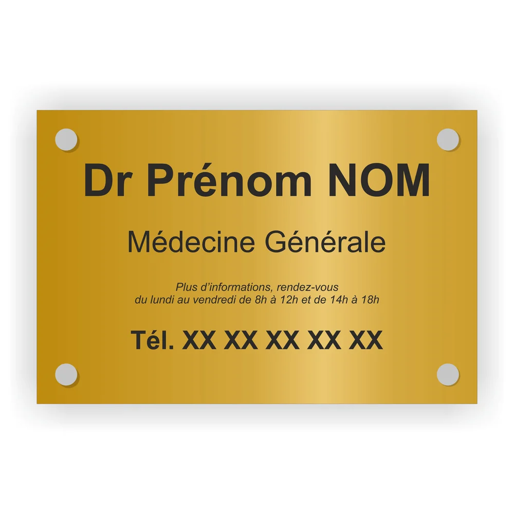 Plaque de médecin en plexiglass – 30 x 20 cm - Vins référence Rouges Harmonieux pour Chaque Occasion