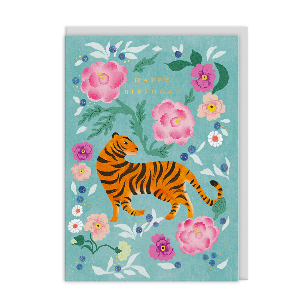 Carte d’Anniversaire Routine – Tiger Bloom - Organisation de la maison avec des solutions de rangement