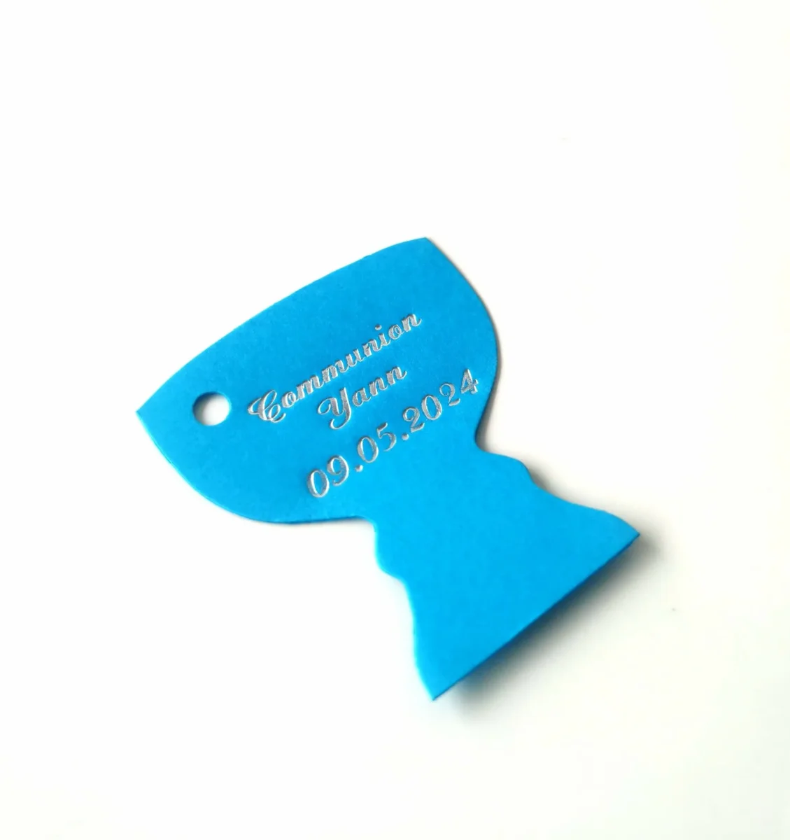 Etiquette dragées – Calice Turquoise – Personalisée - ​Boulangerie-Pâtisserie | Pain au Levain & Viennoiseries​ - {'count': 1, 'name': 'levain'}